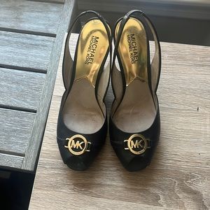 Michael Kors Leather Wedges size 7.5